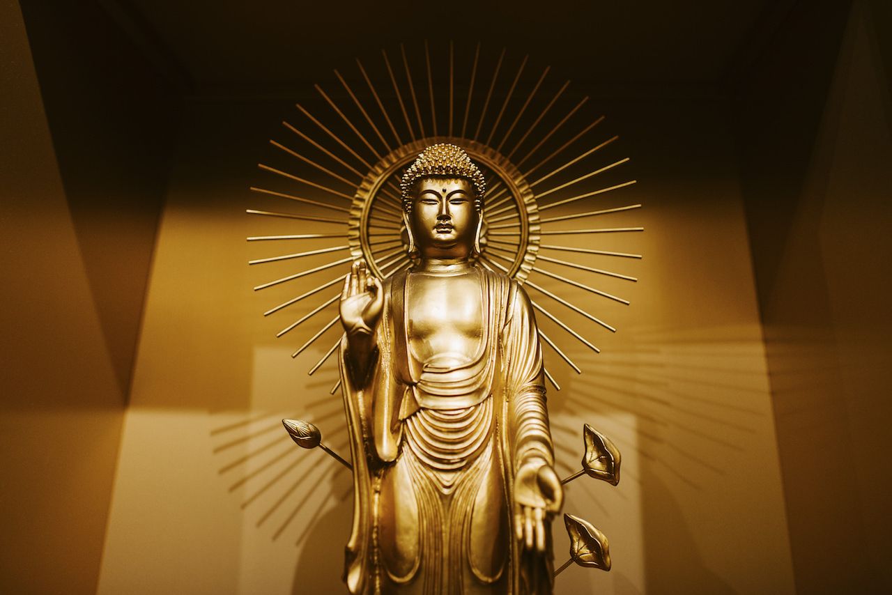 gold statue in Japan