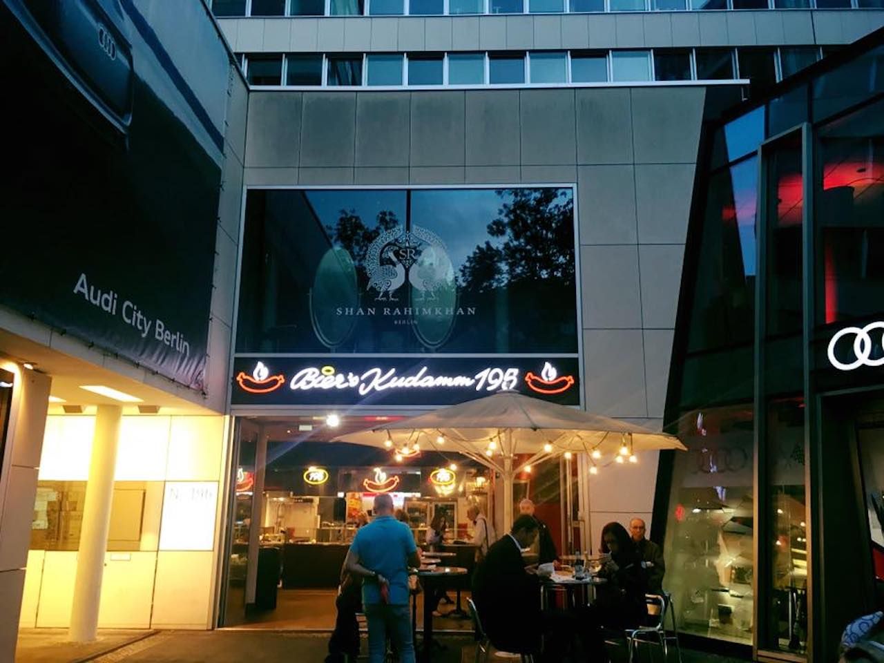 Currywurst street food vendor in Berlin