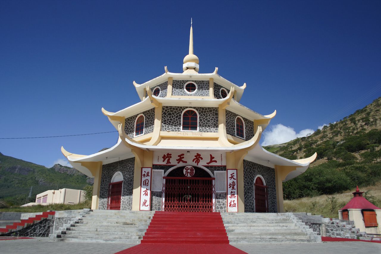 Thien Thane Pagoda in Mauritius